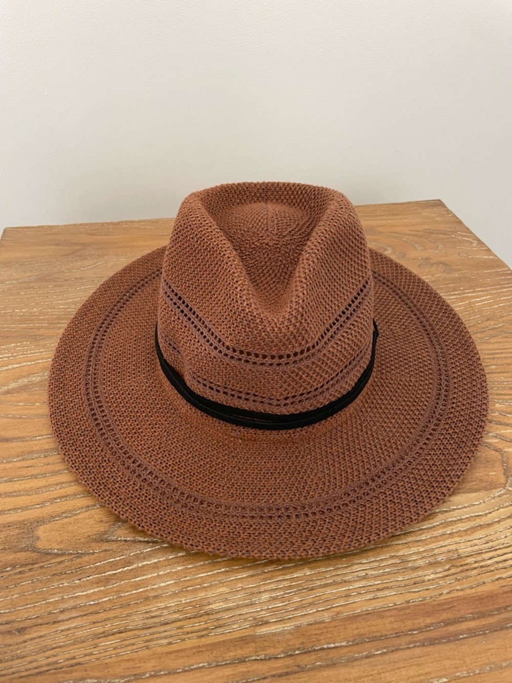 Four Buttons Brown and Black Western Fringe Festival Coastal Cowgirl Summer Hat - Picture 2 of 4